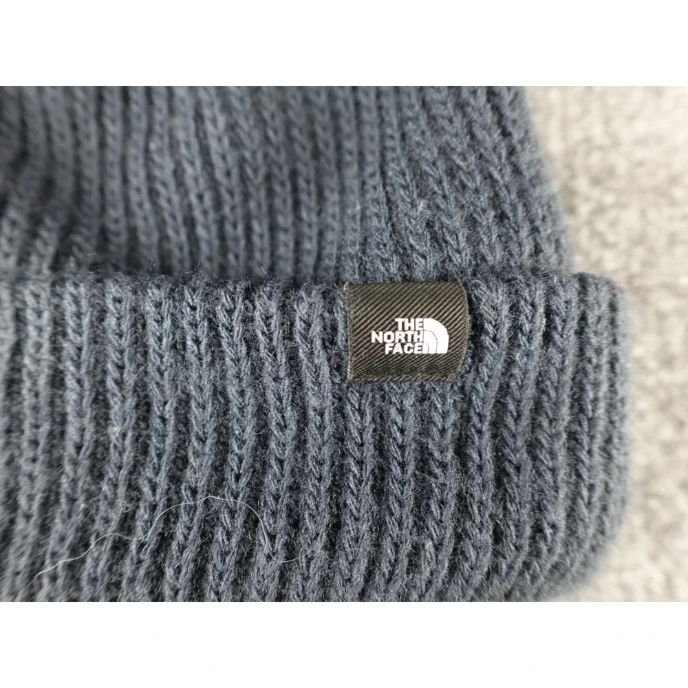 The North Face Mens Beanie Navy Blue Wildcats Embroidered‎ Ribbed Knit Hat OS